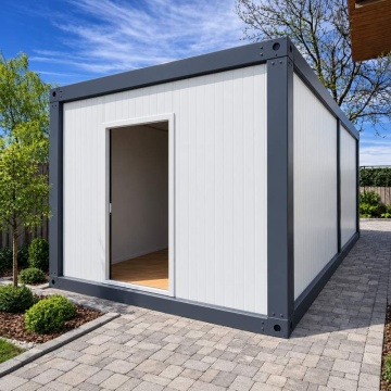 Container 18mp tip birou, pentru locuit, șantier, sanitar monobloc 6x3x3m cu 2 ferestre și o ușă