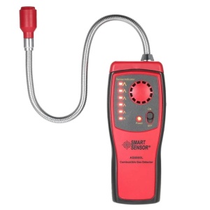 Dispozitiv profesional pentru detectare scurgere gaze , analizor gaze de combustie , detector de gaz portabil cu senzor flexibil - Img 1