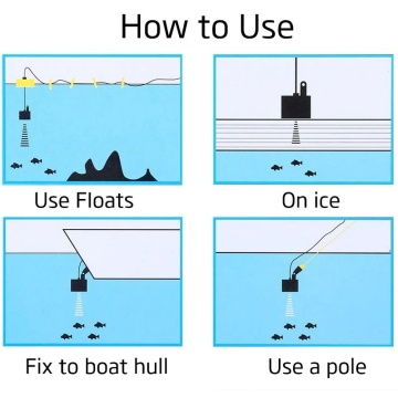 Fish finder compact pentru pescuit din barcă sau la copcă