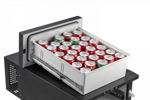 Frigider 20l Auto Încorporabil tip sertar pentru camion (24V), dube 3.5T (12V) la brichetă, rezistent la vibrații, cu compresor pe freon congelare -20C - Img 2