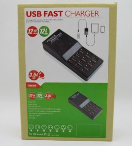 Încărcător rapid multi USB, charger multiplu 12 x USB, telefoane, tablete, încărcare rapidă - Img 2