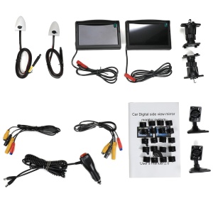 Kit 2 blind spot cameras/2 screens/HD visibility