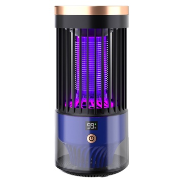 Lampă anti-țânțari și muște cu electrocutare, portabilă, cu acumulator și încărcare USB, autonomie 6-8 ore, LED cu atragere, plasă din aluminiu, pentru 31-40 mp, casă, terasă, camping, neagră - DenisNetwork™