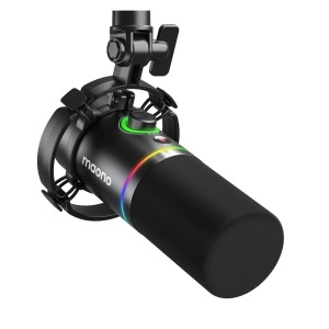 Microfon Dinamic de Broadcast/Podcast cu Lumină RGB, Cardioid, XLR/USB – Ideal pentru Gaming, Streaming și Conferințe - Img 2