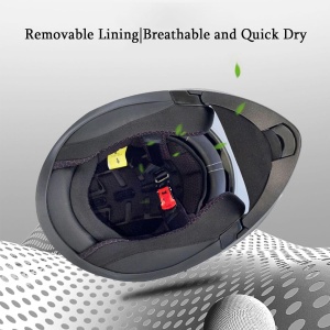 Modular helmet for motocross, scooter, unisex, with double lenses, light, comfortable and stylish, full or open - Img 3