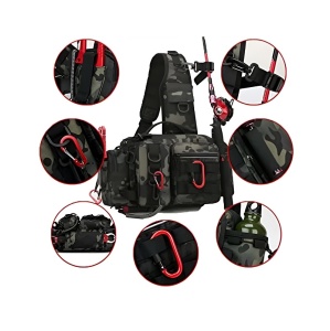 Multifunctional Fishing Backpack, Waterproof Bag for Fishing Gear, Hiking, Hunting, Shoulder, Camping Equipment, Camouflage - Img 5