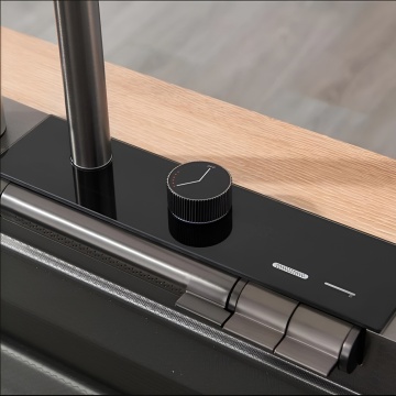 Chiuvetă bucătărie smart multifuncțională (6 funcții) - AQUA 8, inox gri antracit, 80 x 46 cm cu display digital