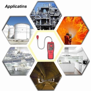 Professional gas leak detection device, combustion gas analyzer, portable gas detector with flexible sensor - Img 4
