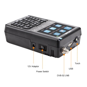 Satfinder cu imagine live - SATLINK SP-2100 FHD DVB-S2 Digital - Aparat reglat antene parabolice satelit cu tuner inclus - Img 3