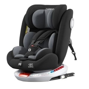 Scaun auto bebe ISOFIX rotativ 360 grade negru - Dr.Denis™