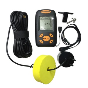Sonar Fish Finder Model 2021 portabil cu ecran LCD, pentru localizarea peștilor, determinării adâncimii apei la mare, lac, râu sau baltă - Img 10
