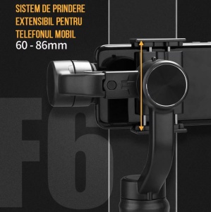 Stabilizator Gimbal pe 3 Axe Auto, Face Tracking, Control Zoom, Time Lapse, 4000 mAh, Conectivitate Bluetooth, Accesorii Incluse - Img 6