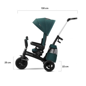 Tricicletă Premium Pentru Copii 5 in 1 - Easytwist - cu Scaun Reversibil, Copertină Pliabilă, Mâner reglabil, Rotire la 360°, vârsta 1-5 ani - Img 5