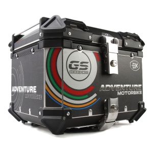 Метална кутия за съхранение на мотоциклет, алуминиев горен куфар GS Adventure 45L, интериор от изкуствена кожа, мотоциклет, УНИВЕРСАЛЕН монтажен комплект - Img 6