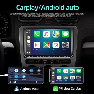 Навигация Volkswagen|Skoda|Seat с Android 11, CarPlay 2GB RAM 32 GB ROM, 9-инчов екран, предназначена за Golf 5, Golf 6, Jetta, Passat B6, CC, B7, Polo, Tiguan, Touran, Skoda, Seat - Img 9