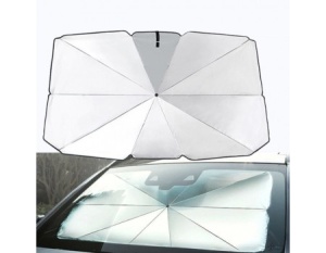 Parasolar pentru mașină, cu funcție de umbrelă solară de parbriz pentru zilele toride
