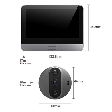 Unitatea de interior cu LCD a soneriei video inteligente