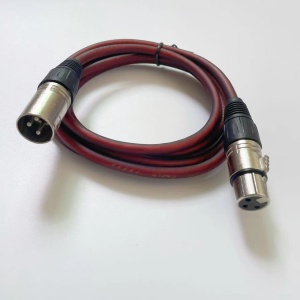 Cablu audio XLR tata – XLR mama 3pini, profesional, 1M - Img 1