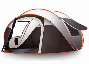 Camping Tent, 3 Persons, Automatic Deployment in One Second, Aluminum Structure / Mountain / Adventure / Outdoor / Hiking