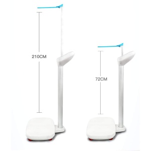 Cântar corporal profesional, inteligent, cu afișaj LCD, măsurare indice masă (BMI), înălțime, smart, pentru uz intens, maxim 180 kg - Img 5