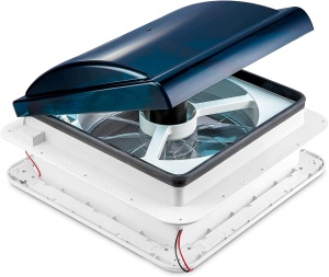 Caravan ceiling fan 12V, for bidirectional cooling/ventilation without remote control and rain cover - Img 1