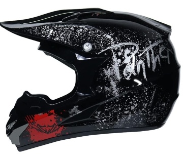 Cască Cross Panther cu Mănuși, Ochelari, Cagulă pentru Motociclete, Dirt Bike, Enduro, Atv, Mărime S, M, L, XL