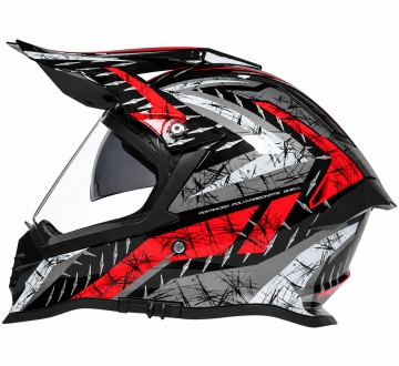 Cască Moto Full Face cu Vizieră Etanșă și Ochelari de Soare Integrați – Off-Road / ATV / Cross - Flytec™ - Img 3