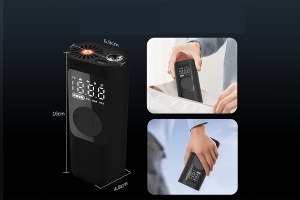 Compresor de Aer Portabil cu Display Digital LED, Baterie Reîncărcabilă USB- Ideal pentru Anvelope Auto, Biciclete, Motociclete și Echipamente Sportive - Img 4
