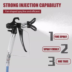 Electric paint spray gun, 3600W, adjustable pressure, Airless, 220V power supply - Img 4