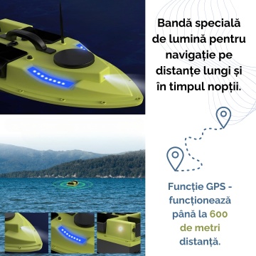 Telecomanda cu GPS a navomodelului de pescuit