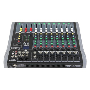 Mixer audio 10 canale cu USB și Bluetooth, LED indicator, intrări microfon/instrumente, funcție karaoke, efecte, Bluetooth, USB/SD, LCD - Img 4