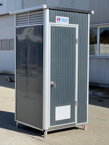 Modular toilet cabin for container - prefabricated complete bathroom with toilet, shower and sink, tiny house, office, construction site - DenisNetwork™ - Img 3