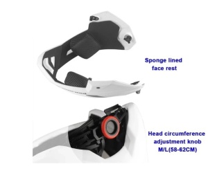 MTB Full Face Helmet, Mountain Bike, Red, Style, Protection and Performance - Img 7
