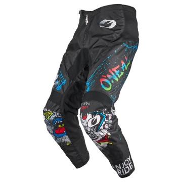 Pantaloni Motocross O'Neal Element Rancid Black/White - Pantaloni Enduro, ATV, Off-Road, 28-42