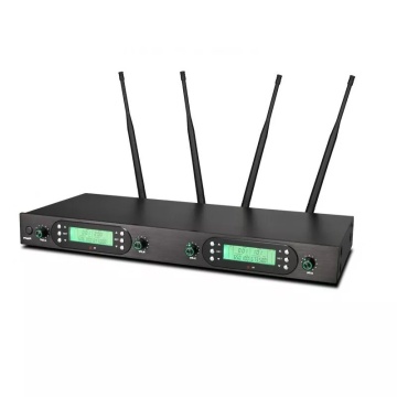 Professional 4 Lavaliere Wireless Radio UHF Headset System with Receiver and 200 Selectable Frequencies - Img 3