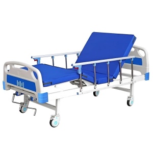 pat pacient profesional reglabil 4 sectiuni cadru otel roti cu frana - Dr.Denis™