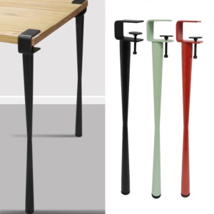 Set 4 picioare reglabile pentru blaturi diverse cu h=762 mm, picioare de mobilier de masă de birou din oțel armat - Img 1