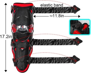 Set Genunchiere Motociclete, Off-Road, Enduro, Atv, Moto, Reglabile - Flytec™ - Img 4
