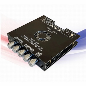Stație auto audio, amplificator cu Bluetooth 160W X 2, 1 X 220W cu reglaje de mixer pentru boxe auto - Img 1