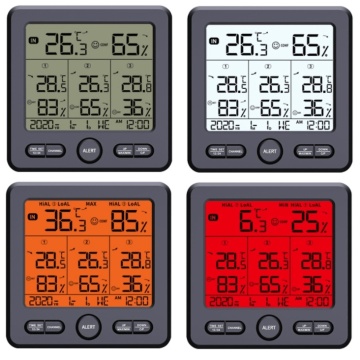 Stație meteo cu 3 senzori wireless pentru temperatură și umiditate