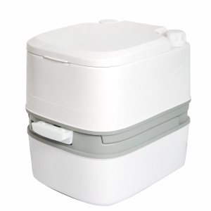 Toaletă Ecologică Portabilă Premium 24L – Dublă Evacuare, Fără Miros, Indicator Nivel Umplere, Înălțime mare 42 cm - Img 4