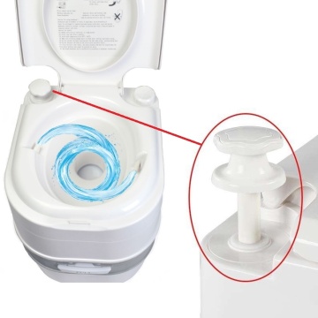 WC ecologic portabil 24L cu înălțime 42 cm pentru utilizare comodă Flytec