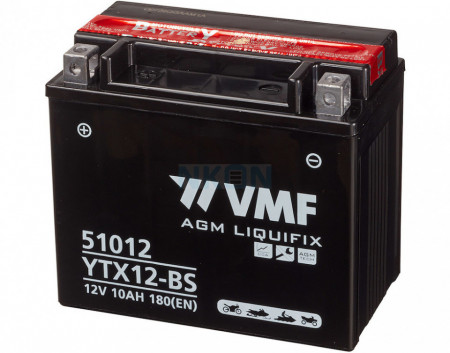 Baterie moto AGM VMF Powersport MF 12V 10Ah YTX12-BS