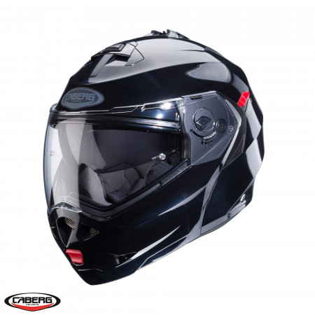 Casca modulabila (flip-up) Caberg model Duke X SV Smart black (negru lucios) Pinlock ready - lentila Pinlock NU este inclusa