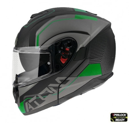 Casca modulabila MT Atom SV Quark A6 verde fluor mat Pinlock ready – tip MT-V-16