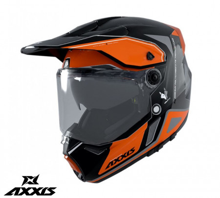 Casca moto/ATV Axxis Wolf Roadrunner B4 portocaliu