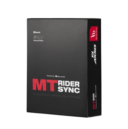 Sistem comunicatie moto complet Bluetooth MT - Axxis Rider Sync MT-B01 - Plug&Play Intercom System - kit 1 bucata (pentru 1 utilizator)