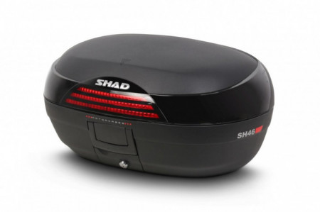 Top case SHAD SH46 Negru -placa si sistem de prindere inclus