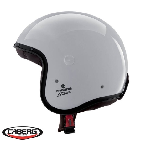 Casca open face (jet) Caberg model Freeride X A1 alb lucios (fibra de sticla)