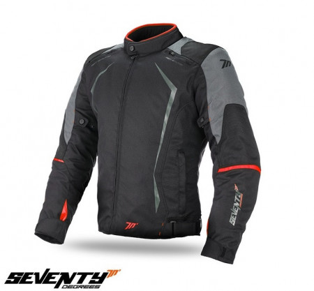 Geaca (jacheta) motociclete barbati Racing Seventy vara/iarna model SD-JR47 culoare: negru/rosu